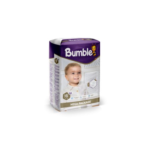 Bumble 6 Numara XL Bebek Bezi Mega Paket (15+) kg 64 Adet