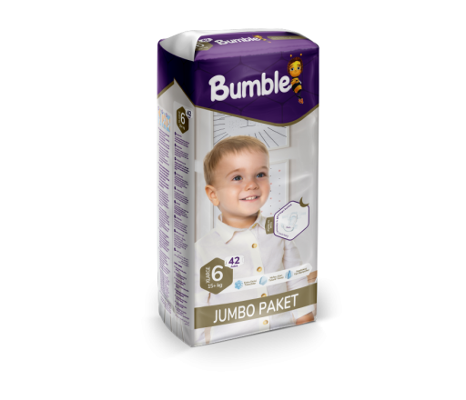 Bumble 6 Numara XL Bebek Bezi Jumbo Paket (15+) kg 42 Adet