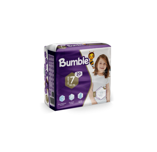 BUMBLE 7 NUMARA XXL BEBEK BEZİ TWİN PAKET (19+) KG 20 ADET